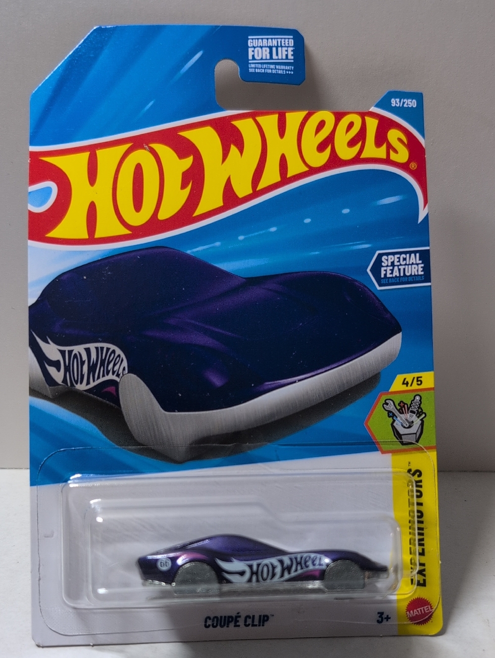 Hot Wheels Coupe Clip Experimotors Purple Mattel NEW Ships Secure In Box